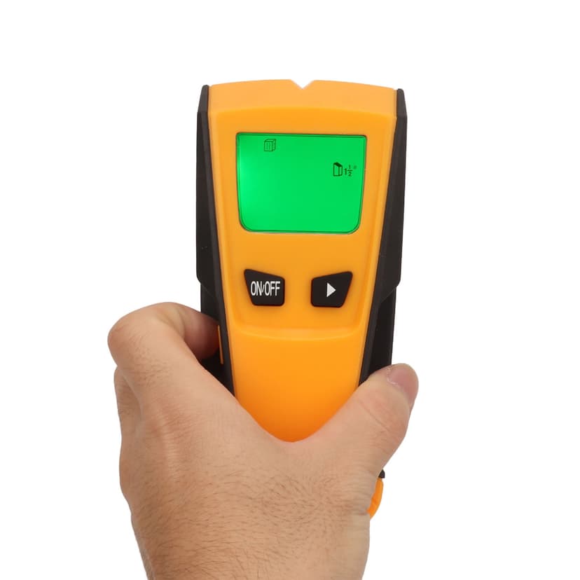 Wall Stud Scanner, Automatic Calibration Intelligent Microprocessor Chip Wall Scanner Practical Green Backlit Screen for Metal