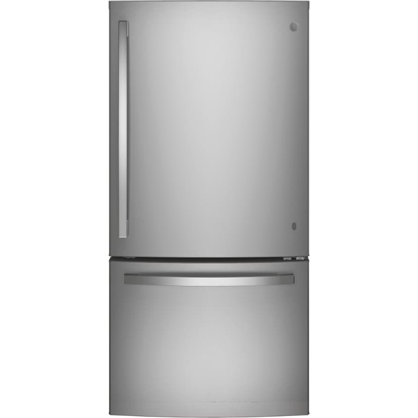 GE 24.9 Cu. Ft. Bottom Mount Refrigerator Fingerprint Resistant Stainless Steel - GDE25EYKFS