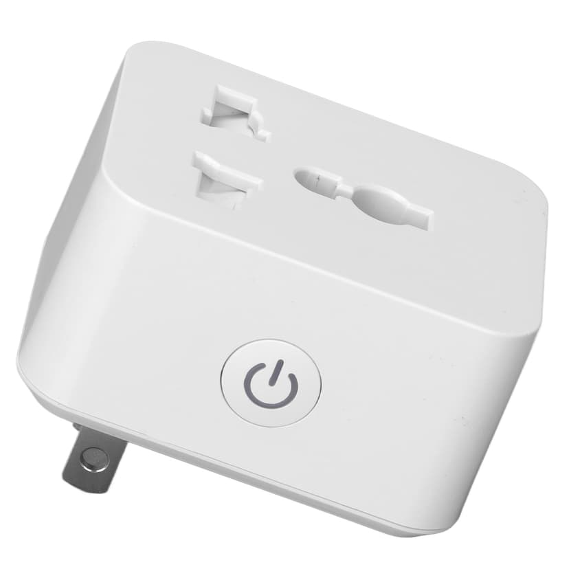 Smart Outlet, Flame Retardant PC Schedule and Timer Function Smart Plug Voice and APP Control 2.4G 15A US Plug AC 100 To 240V for Travel