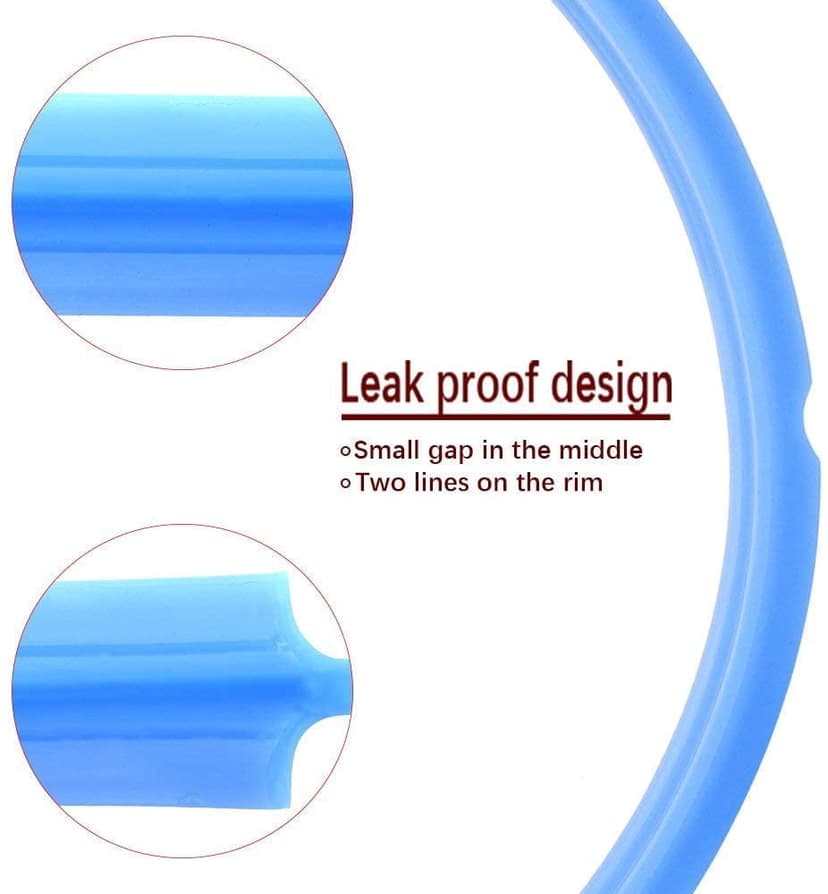 6 Pcs Instant Pot Sealing Rings 6 Quart Instant Pot's Sealing Ring for 6 qt 5qt Pot Instant Pot Accessories Fits IP-DUO60 IP-LUX60 IP-DUO50 IP-LUX50 Smart-60 IP-CSG60 and IP-CSG50