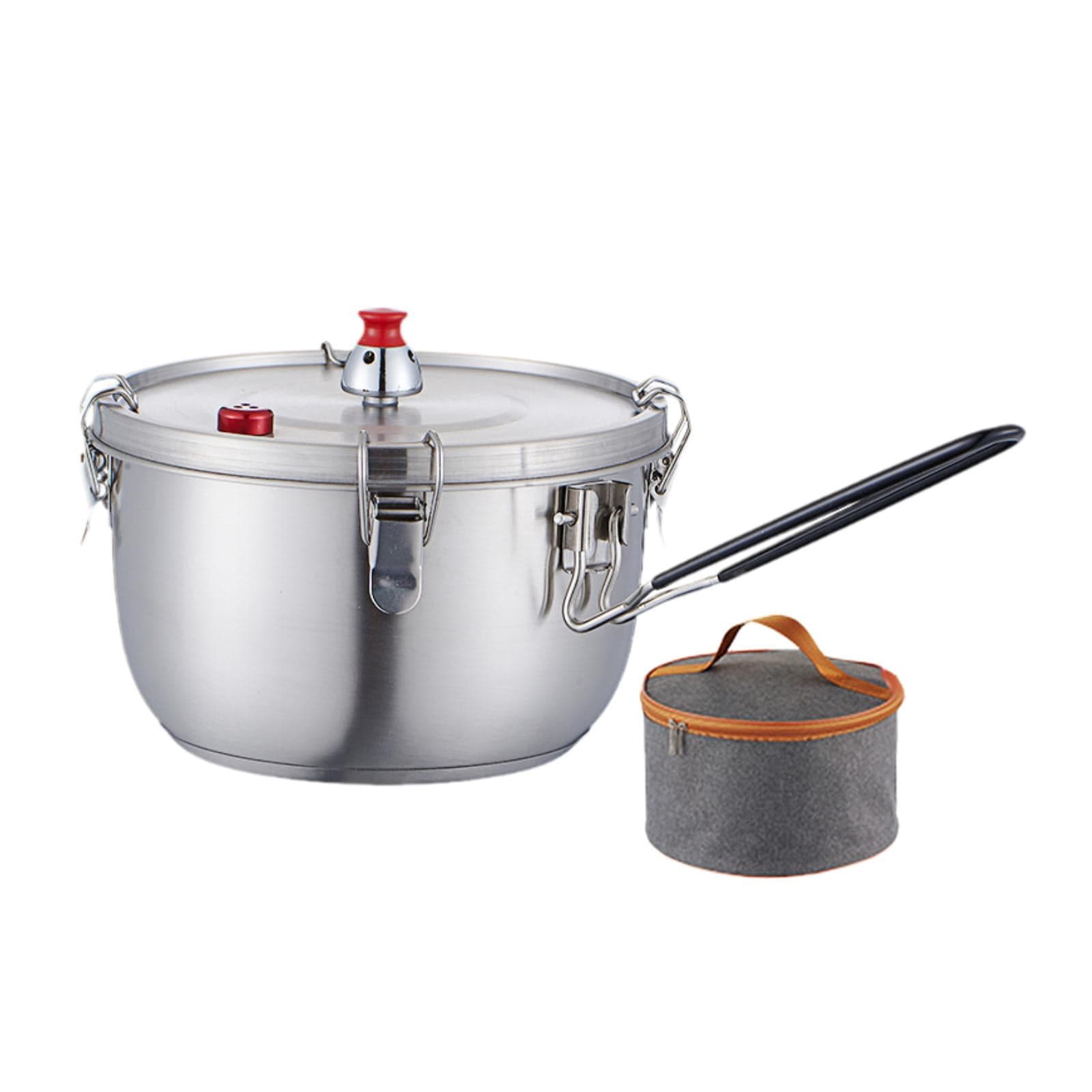 Lipstore Stainless Steel Pressure Cooking Pot Instant Cooking Pot Fast Cooking Pressure Single handle