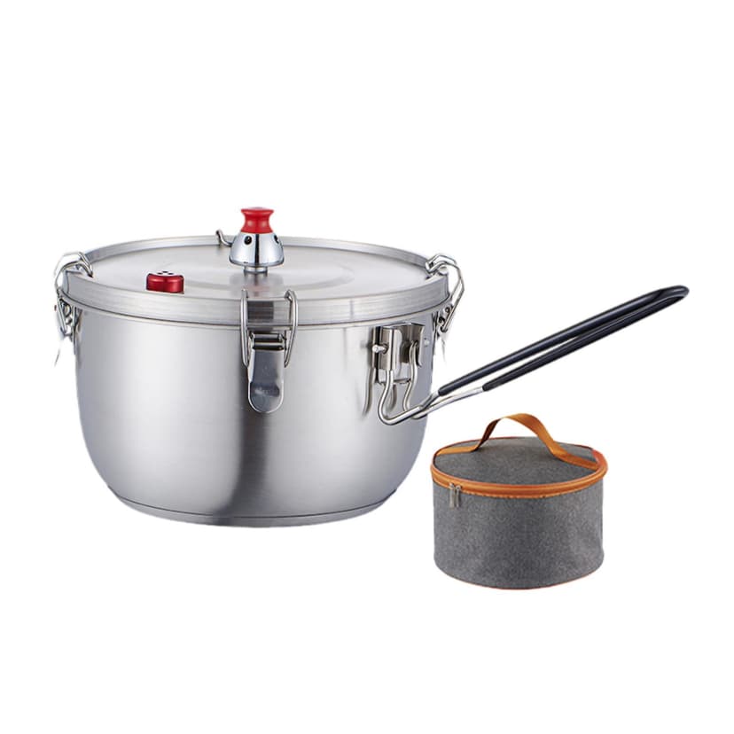 Lipstore Stainless Steel Pressure Cooking Pot Instant Cooking Pot Fast Cooking Pressure Single handle