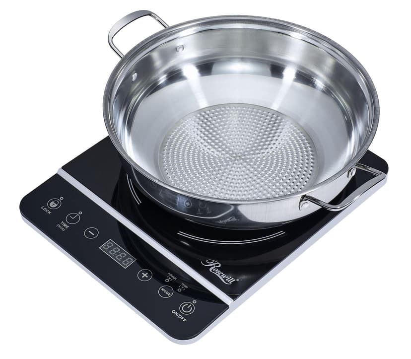 Rosewill RHAI-21001 Portable Induction Cooktop, 1800W Electric Stove Top, Energy Efficient Single Burner Stove, Includes 10" 3.5 Qt 18-8 Stainless Steel Pot