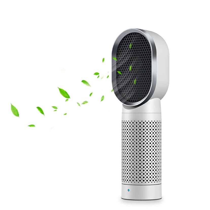 F001 Desktop Negative Ion Air Purifier Deodorizer Home Smart Portable HEPA Air Filter Formaldehyde/Odor/Dust Remover Suitable for Living Room/Bathroom/Office/Conference Room