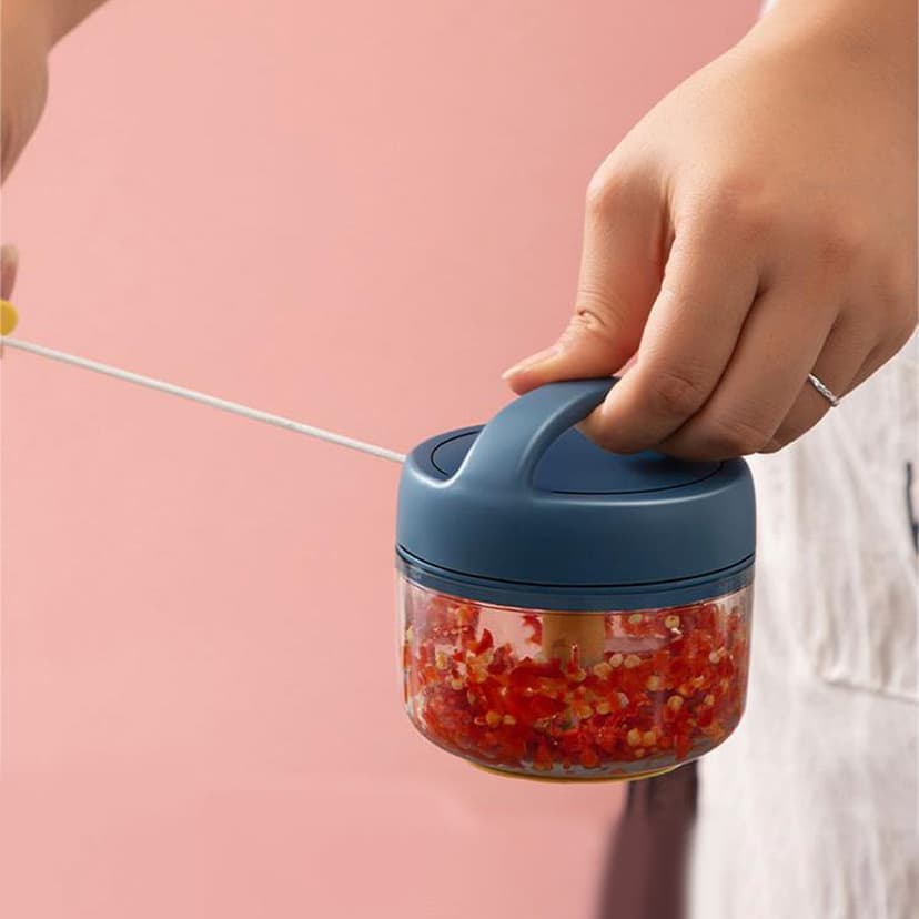 Food - Product Category and TitleSavor the Manual Food Processor for Efficient Chopping and Mincing of Vegetables Fruits and More