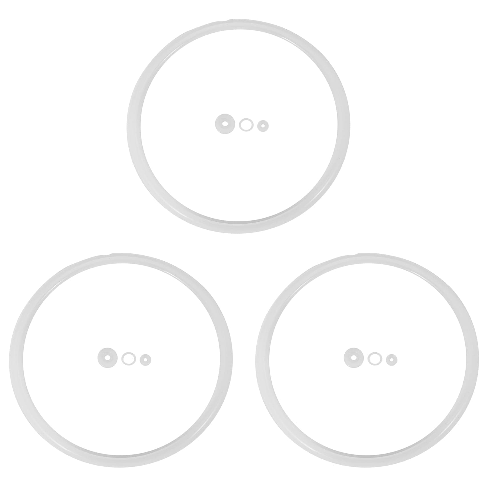 3X Replacement Silicone Rubber Electric Pressure Cooker Parts Sealing Ring Gasket Home 5-6L