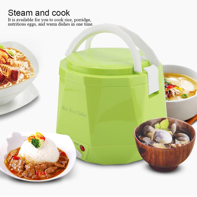 Food Steamer,24V 140W 1.3 L Portable Rice Cooker Multifunctional Rice Cooker Highly Versatile