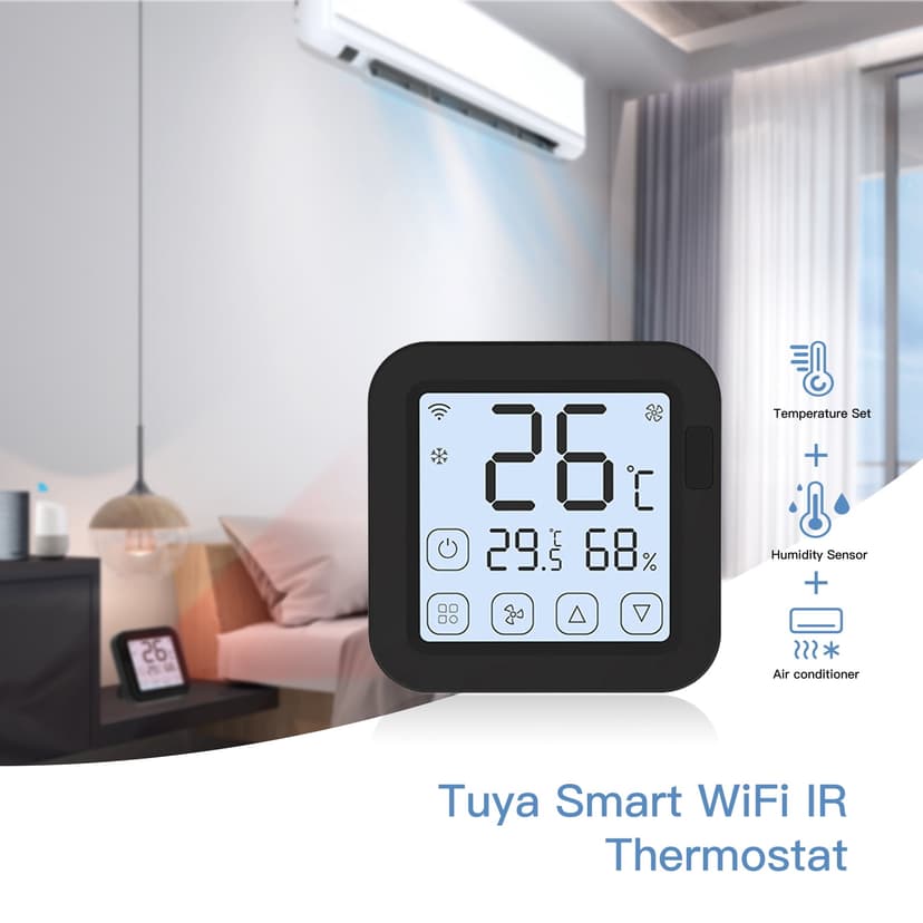 Thermostat,Lcd Display App Conditioner With Lcd Display App Temperature With Lcd Display App Temperature Monitor With Split Portable Air Conditioner Wifi Split Window Portable Air Inbuilt Temp