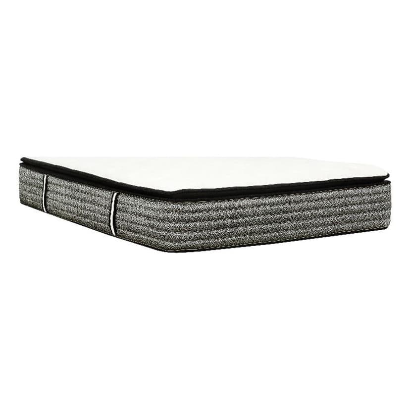 Pemberly Row 14" Pillow Top Pocket Coil Hybrid Mattress in Gray
