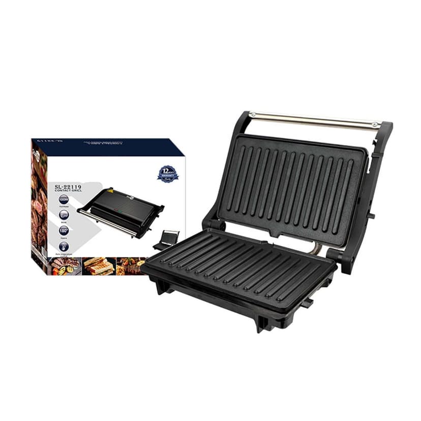 Grill Indoor Outdoor Barbecue Grill High Heat Cooking Grill for Kitchen Camping Dishwasher Compact Design