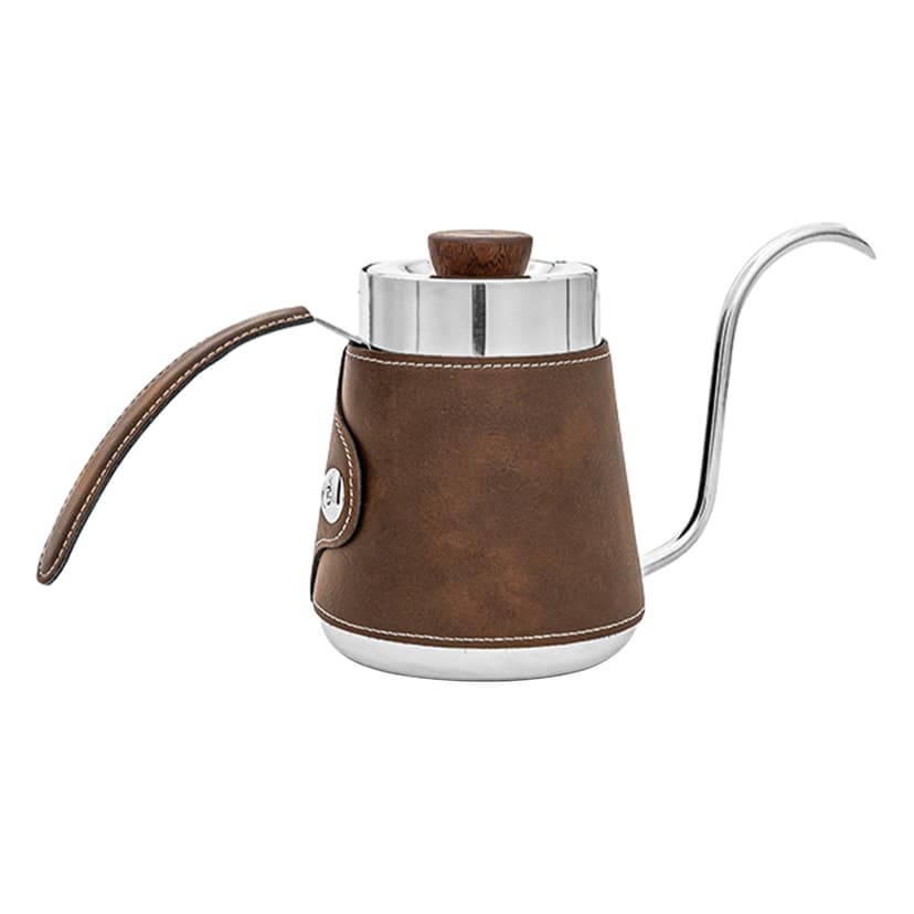 Coffee Pour Kettle Gooseneck Kettle Water Dripper Kettle 600ml Slim Drip Kettle brown