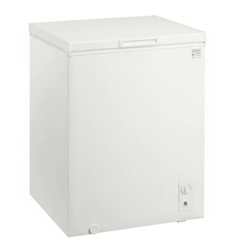 Kenmore 5.1 Cu.ft Convertible Chest Freezer, Adjustable Temperature Control with Garage-Ready