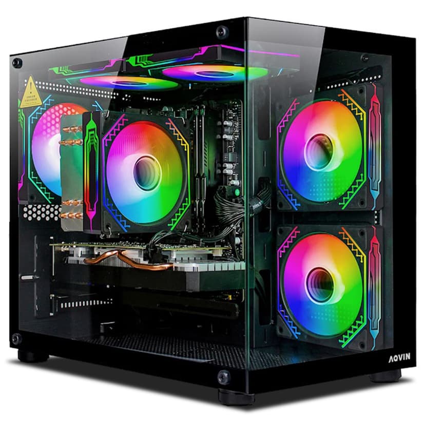 AQVIN-NEON Desktop Computer Tower Gaming PC - RGB (Intel Core i7 processor| 32GB RAM/ 2TB NVMe SSD| GeForce RTX 3050 6GB| Windows 11)