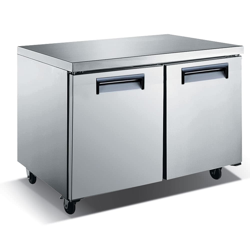 eQuipped VUCF48 48" W Undercounter Freezer w/ (2) Sections & (2) Doors, 115v