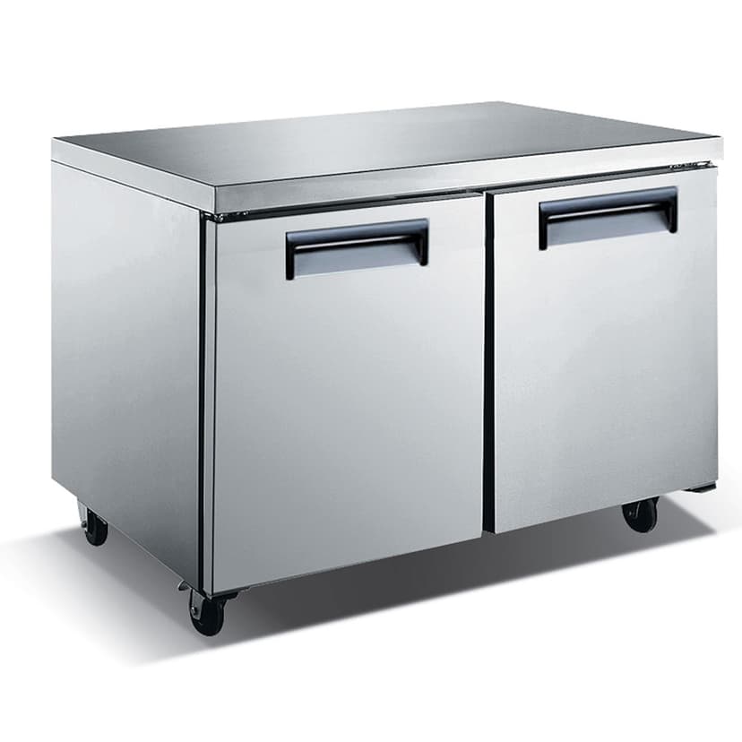 eQuipped VUCF48 48" W Undercounter Freezer w/ (2) Sections & (2) Doors, 115v