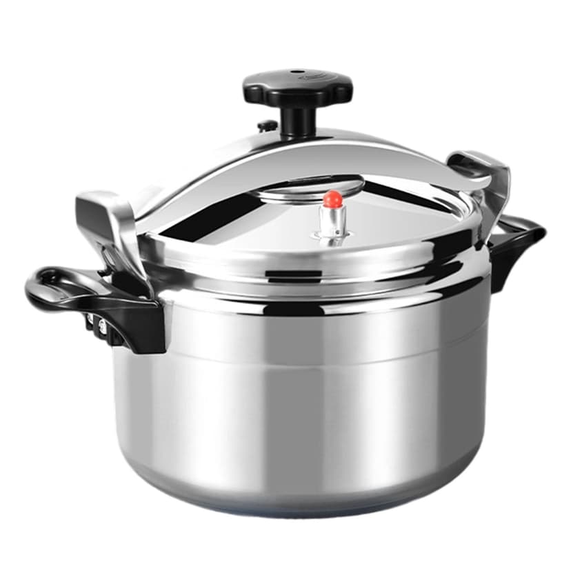 WMQPNNS New Trending 3L Mini Pressure Cooker Aluminum Alloy Lightweight& Portable Flat Bottom Family Small Pressure Cooker with Two Handles for Stewing Vegetables Rice Soup Stewing Meat
