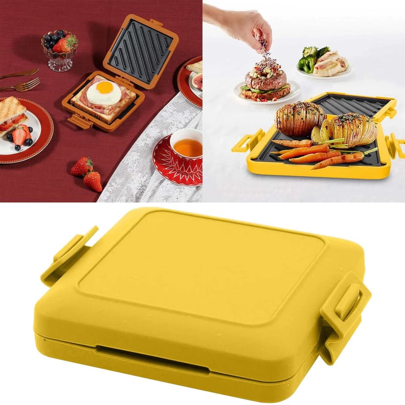 Clearance Hcnuuo Microwave Toastie Sandwich Maker Munchy Microwave Toastie Maker Microwavable Toastie Maker Toastie Maker With Adjustable Silicone Straps No Electricity Wireless