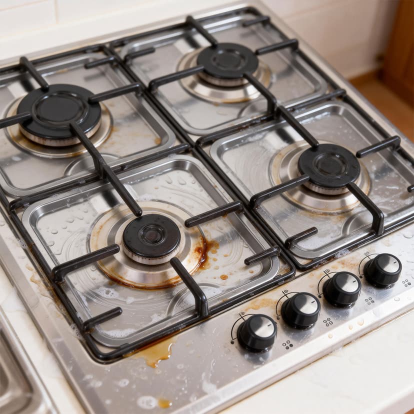 WRITWAA 4Pcs Heat Resistant Square Gas Range Drip Pan for Stove Burners Drip Pans 7.7x7.7x0.5in