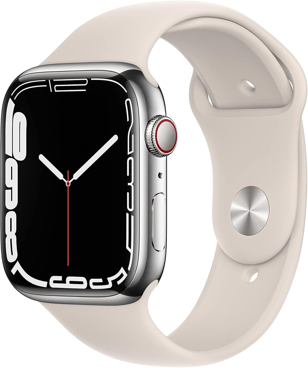 Refurbished Apple Watch Series 7 Stainless 41mm A2475 (GPS + Cellular) Silver (Grade B)