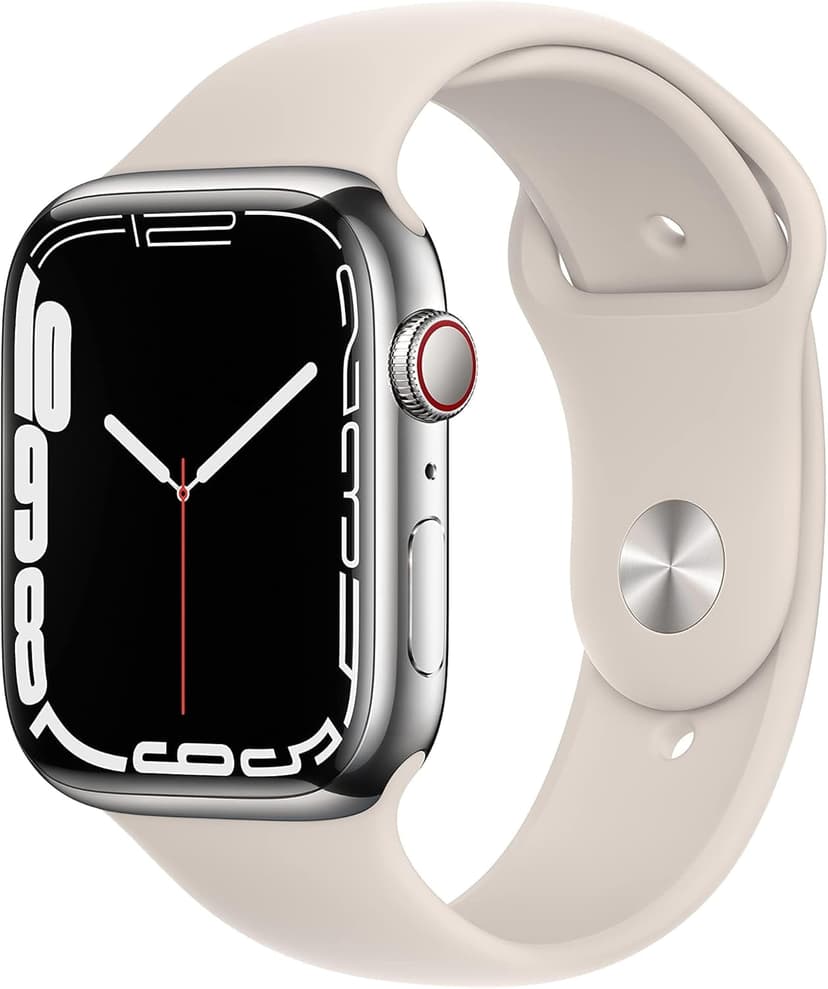 Refurbished Apple Watch Series 7 Stainless 41mm A2475 (GPS + Cellular) Silver (Grade B)