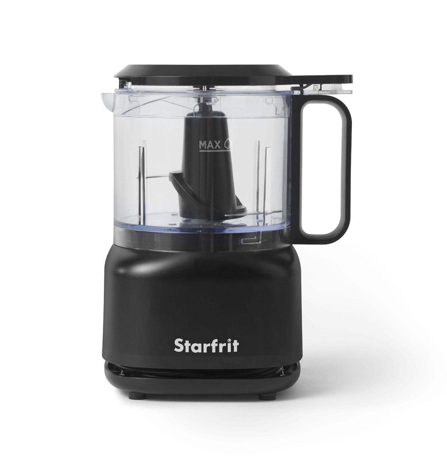 Starfrit Electric Food Chopper, 3.5-Cup BPA-Free Bowl, Stainless Steel Blade, One-Touch Pulse & On Modes, Compact Design, Dishwasher-Safe Parts, Non-Slip Feet