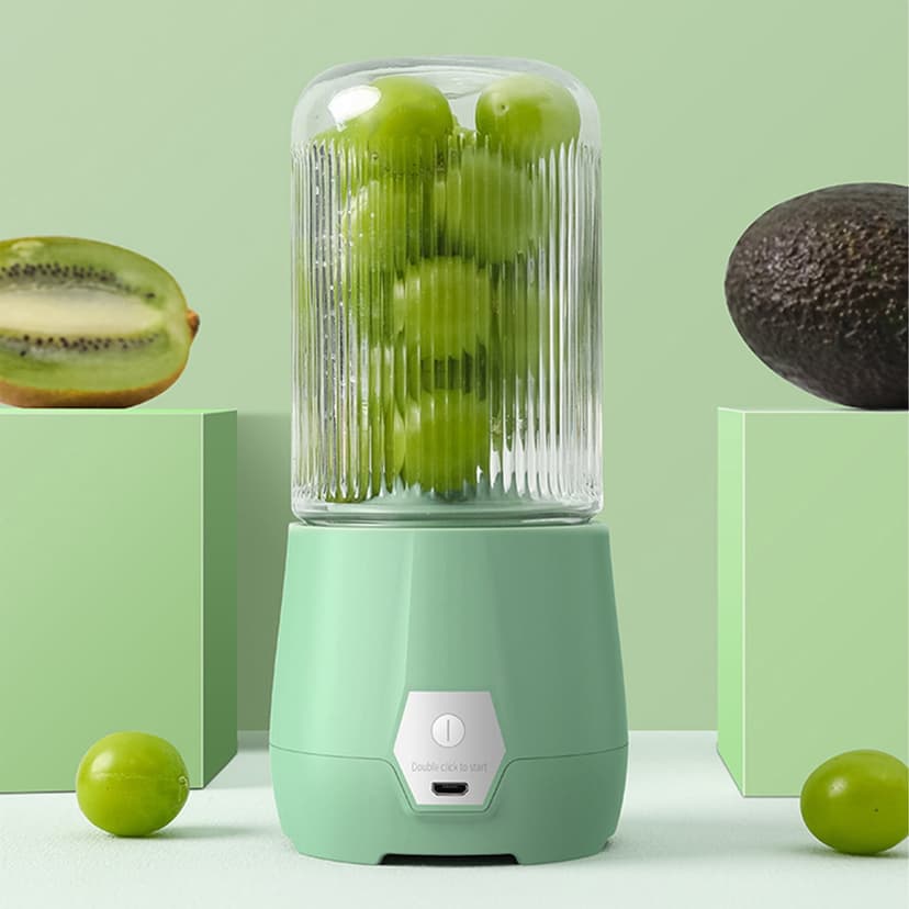 Dvkptbk Fruit Juicer Portable Blenders Juicer Cup Travel Blenders Bottles with Usb Rechargeable for Shakes and Handheld Use in Sports Gym Outdoors Home Appliances