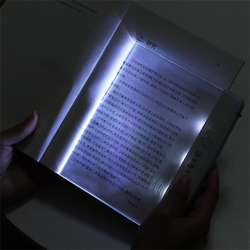 PEONAVET Light Wedge LED Light Wedge Eyes Panel Book Reading Lamp Paperback Night Vision