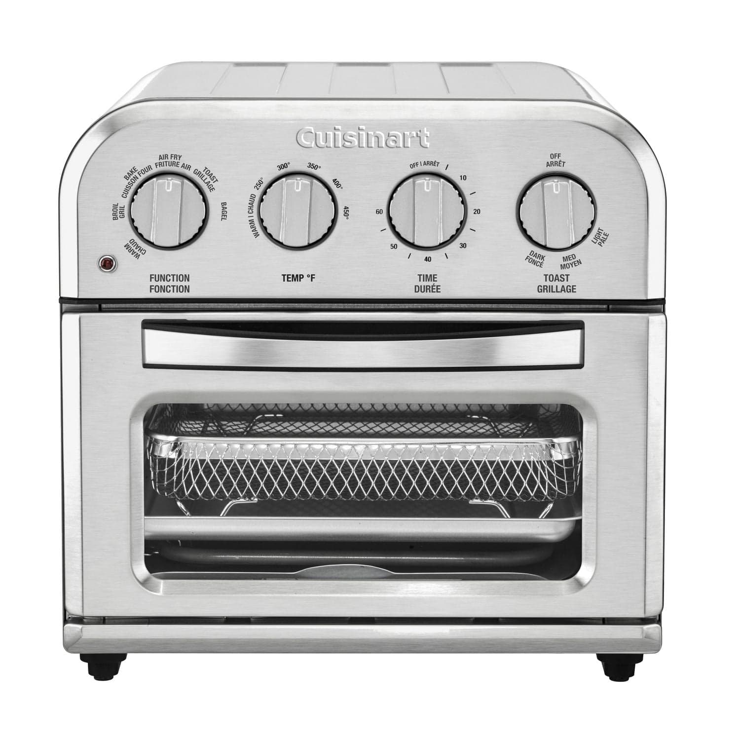 Cuisinart Compact Air Fryer Toaster Oven TOA‑28BBC, 6‑Function Convection Oven, 2.5 lb Capacity