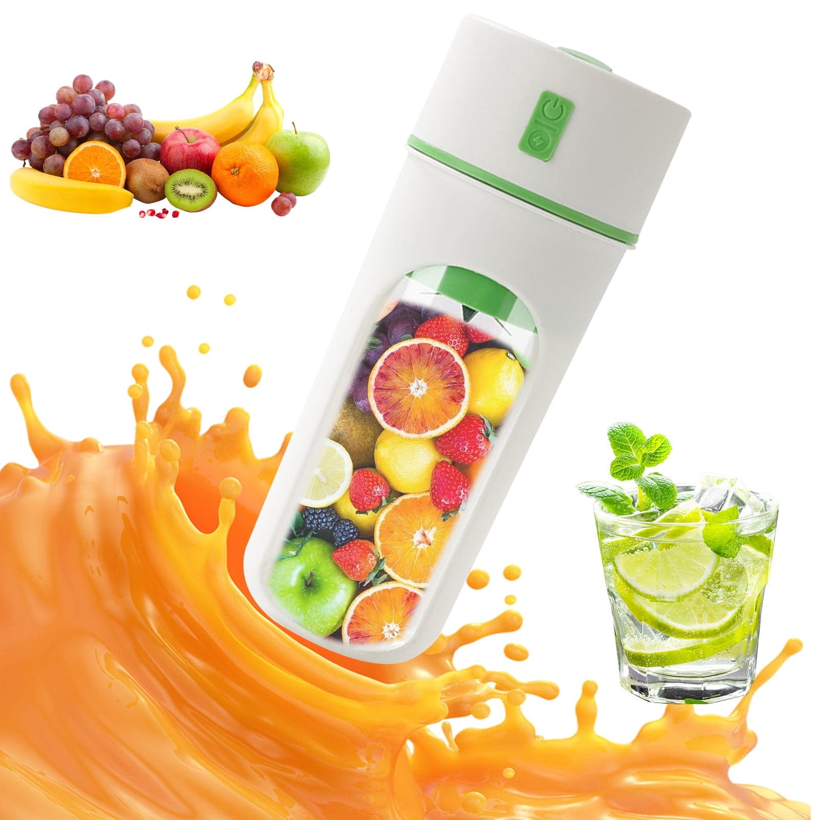 Clearance Items! Orange Lemon Juicer Small Juicing Cup, Portable USB Charging Juicer for Home, Kitchen, Travel, and Office Use, Mini Citrus Press