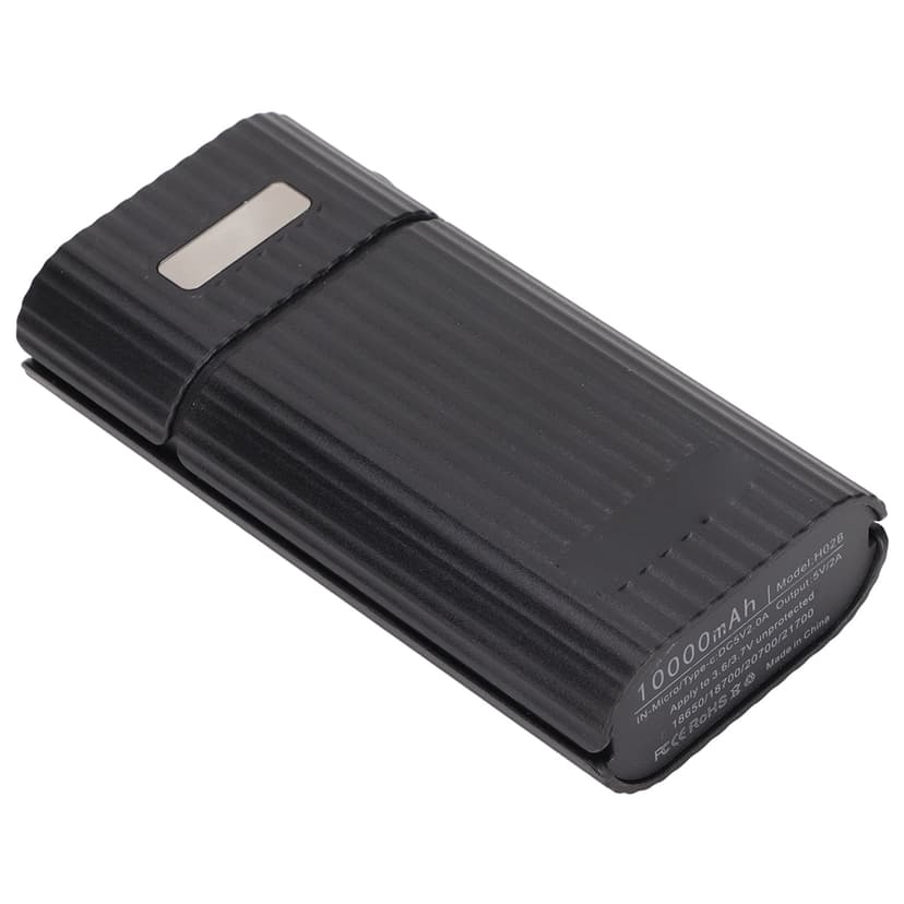 DIY Portable Charger, Reliable Fast Charging 21700 Battery Charger Convenient Portable For Mobile Phone Black