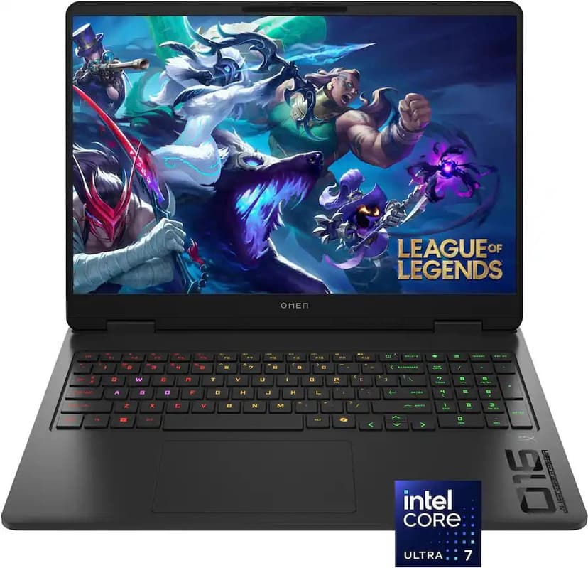 HP Omen 16" FHD+ Gaming Laptop w/ AI Boost (Intel Core Ultra 7 255H, 16GB RAM, 1TB SSD, Windows 11 Home, Nvidia GeForce RTX 5060) - Shadow Black (16-am0073dx)