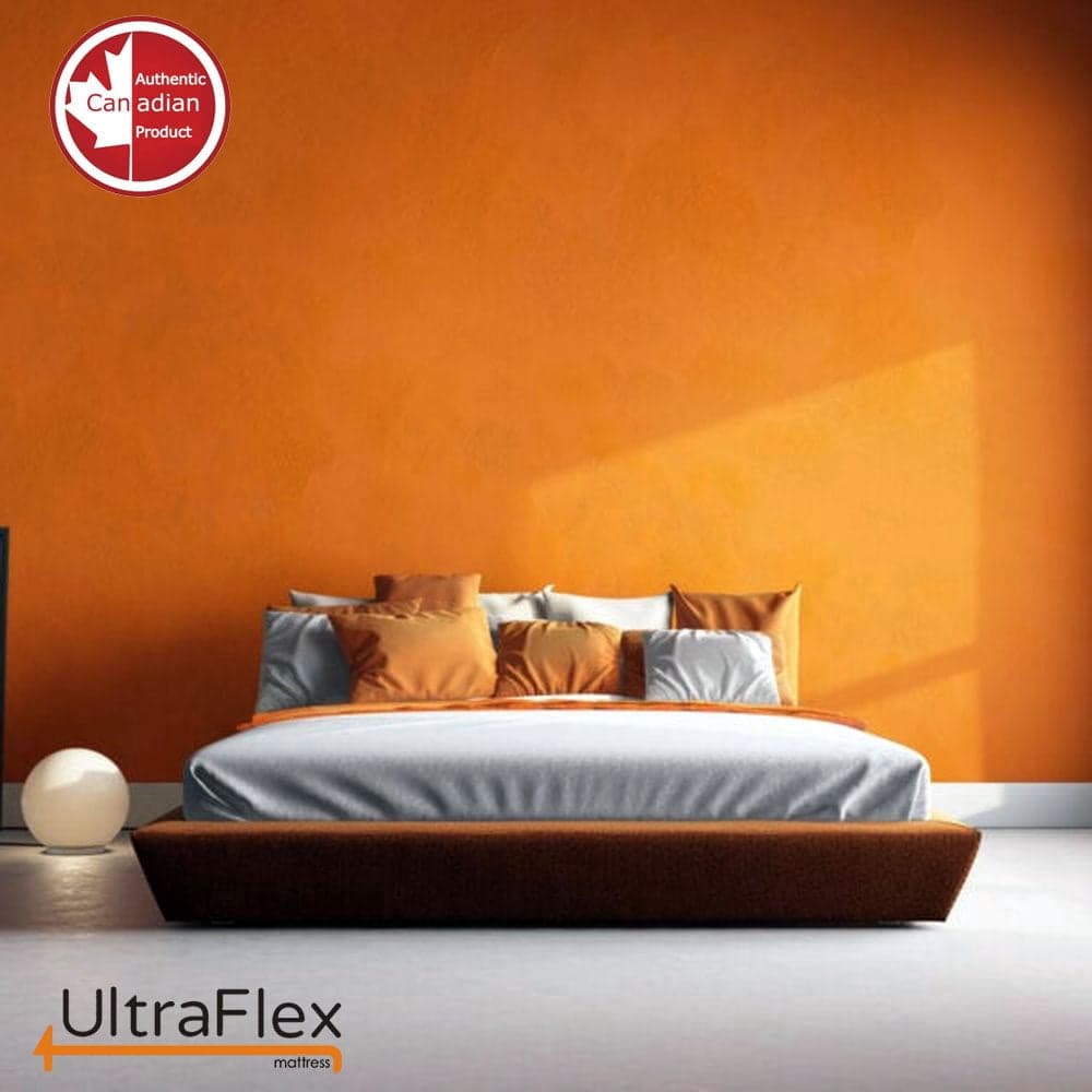 UltraFlex ASPIRE- Supportive CertiPUR-US® Certified Foam Mattress for Pressure Relief, Cool Sleep, Medium Firm, With Premium Cool Gel Memory Foam (Made in Canada)- King Size