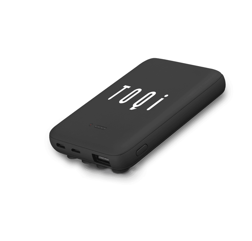 TOQi 10k Wireless Power Bank - 10000 mAh Portable Charger with Dual Charging Capability, Qi-Certified for Smartphones & Devices