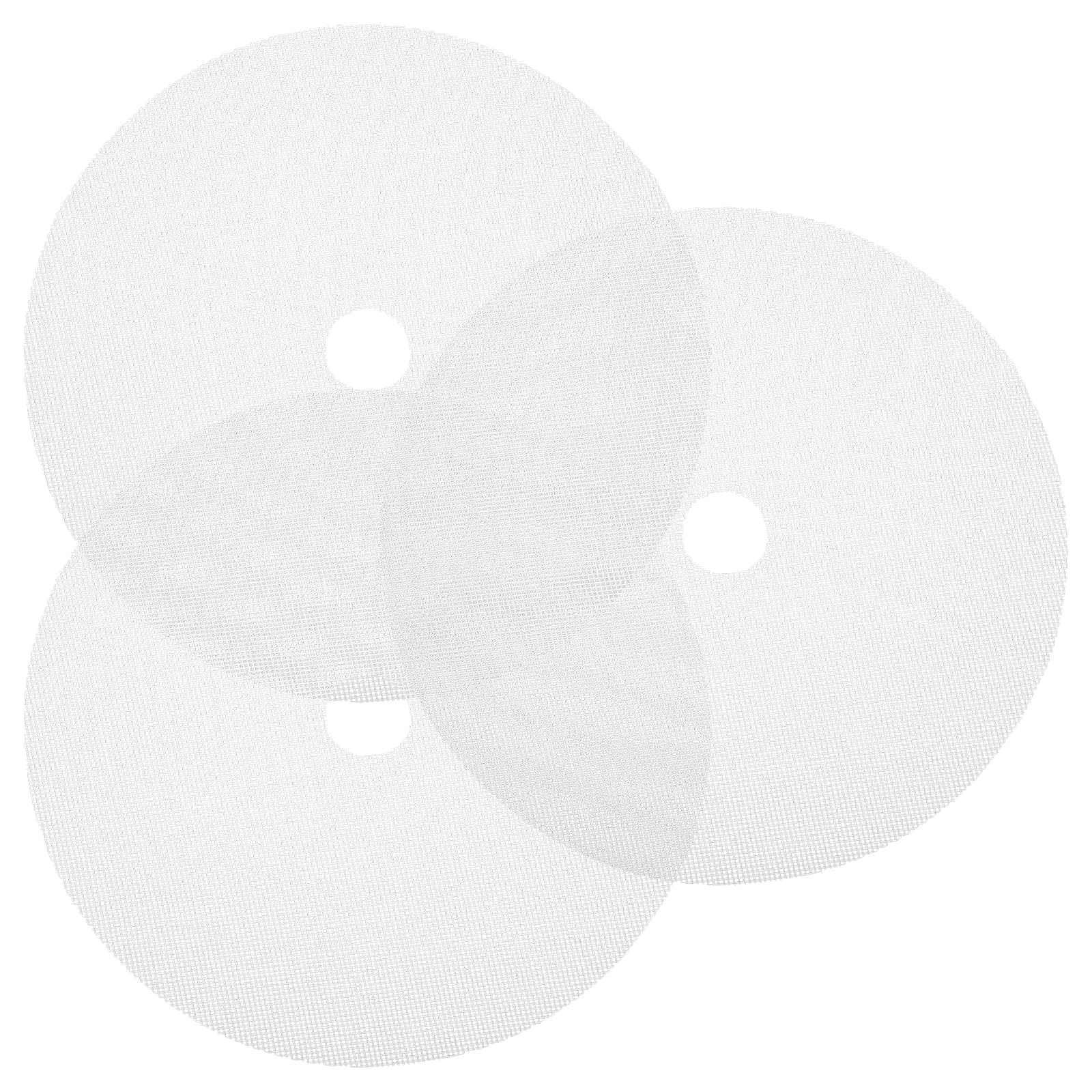 3pcs Round Dehydrator Sheets Food Dryer Silicone Mats Dehydrator Pads Fruit Dryer Liner