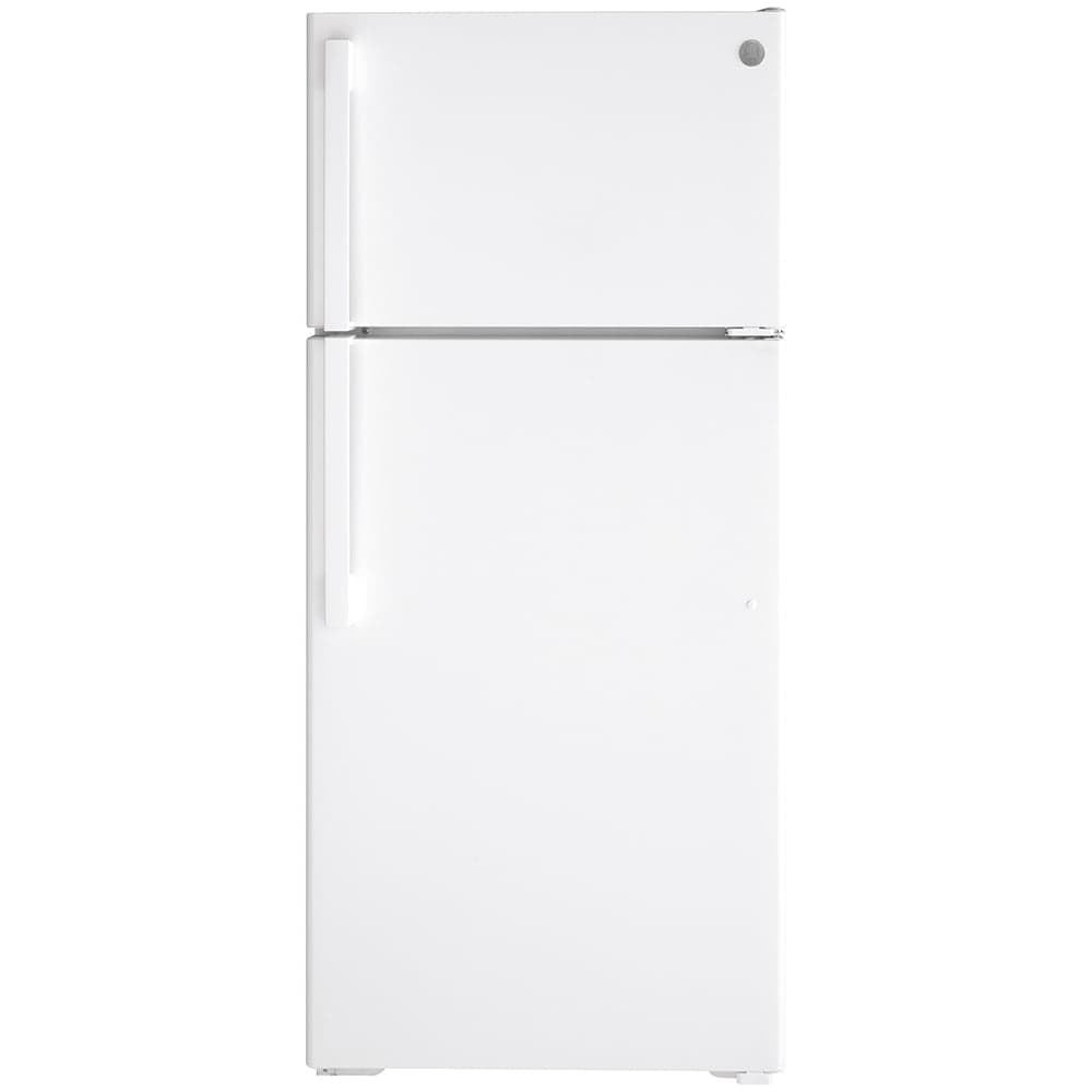 GE Energy Star® 16.6 Cu. Ft. Top-Freezer Refrigerator White - GTE17GTNRWW