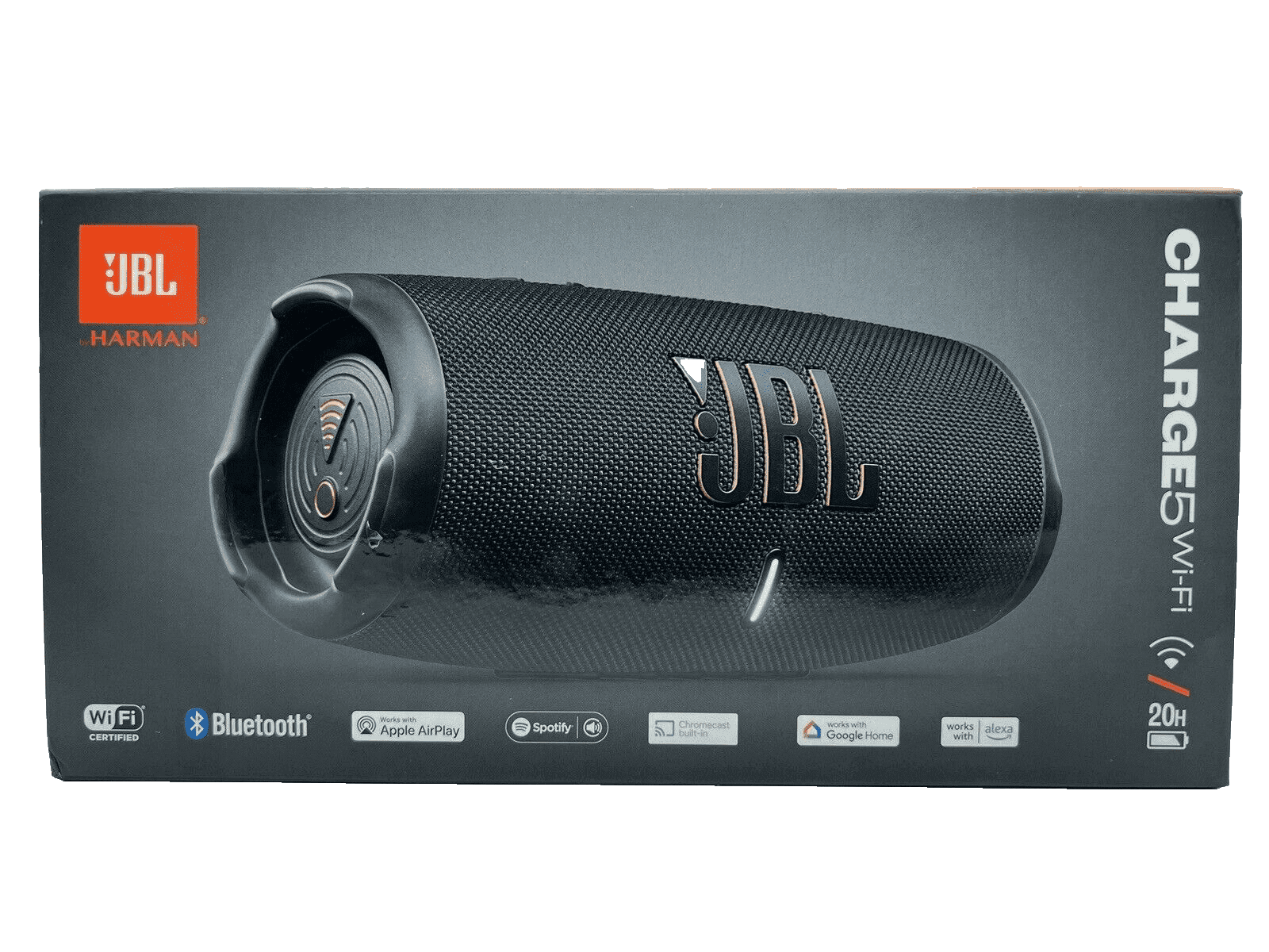 JBL Charge 5 Wi-Fi Portable Wi-Fi and Bluetooth speaker - Black