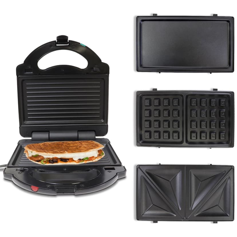 Total Chef 4-in-1 Grill Waffle Maker Sandwich Press Open Griddle