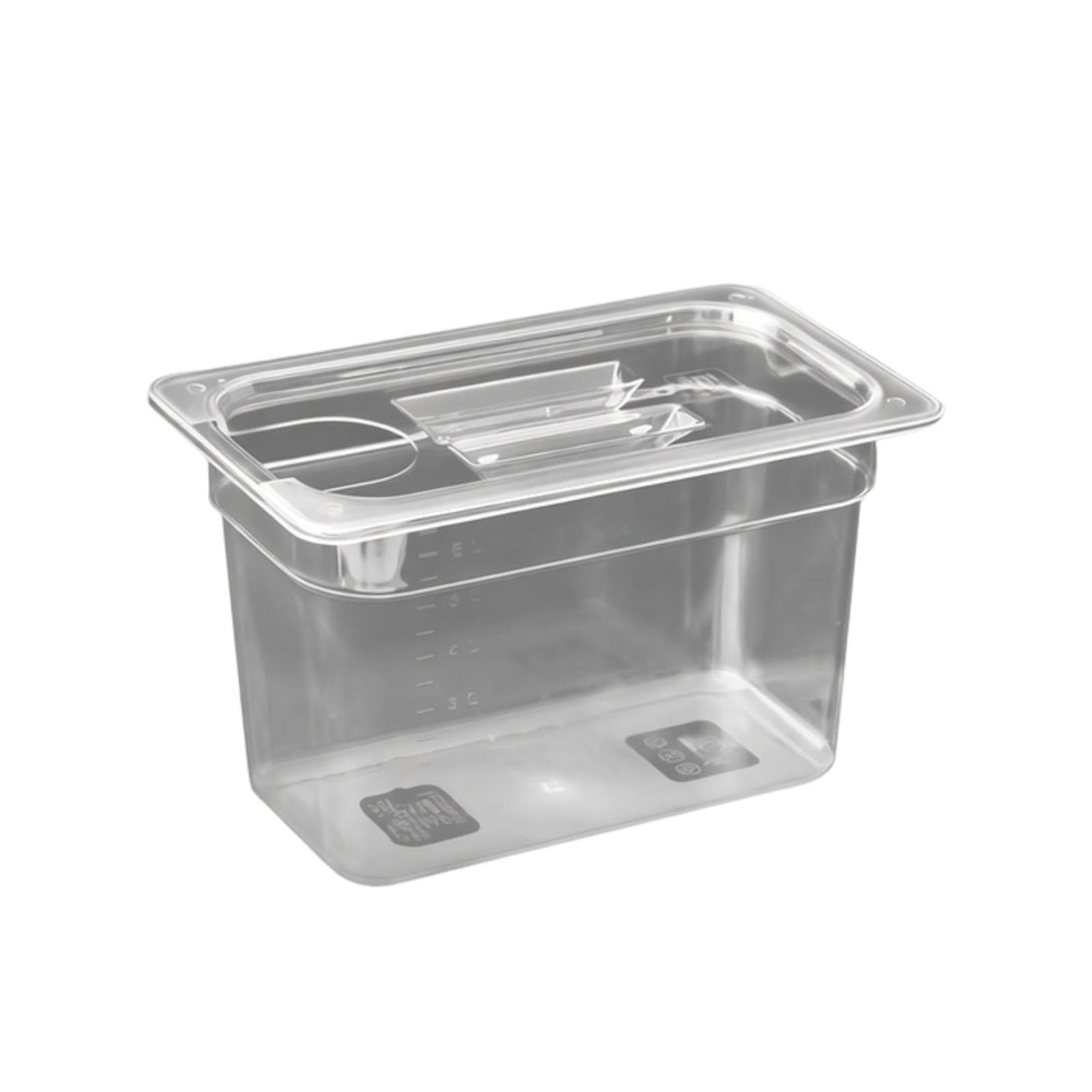 DimyFew Sous Vide Container Sous Vide Machine Easy to Use Transparent Food Storage Slow Cooker Container for Beginner Commercial Home