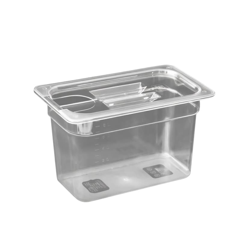DimyFew Sous Vide Container Sous Vide Machine Easy to Use Transparent Food Storage Slow Cooker Container for Beginner Commercial Home
