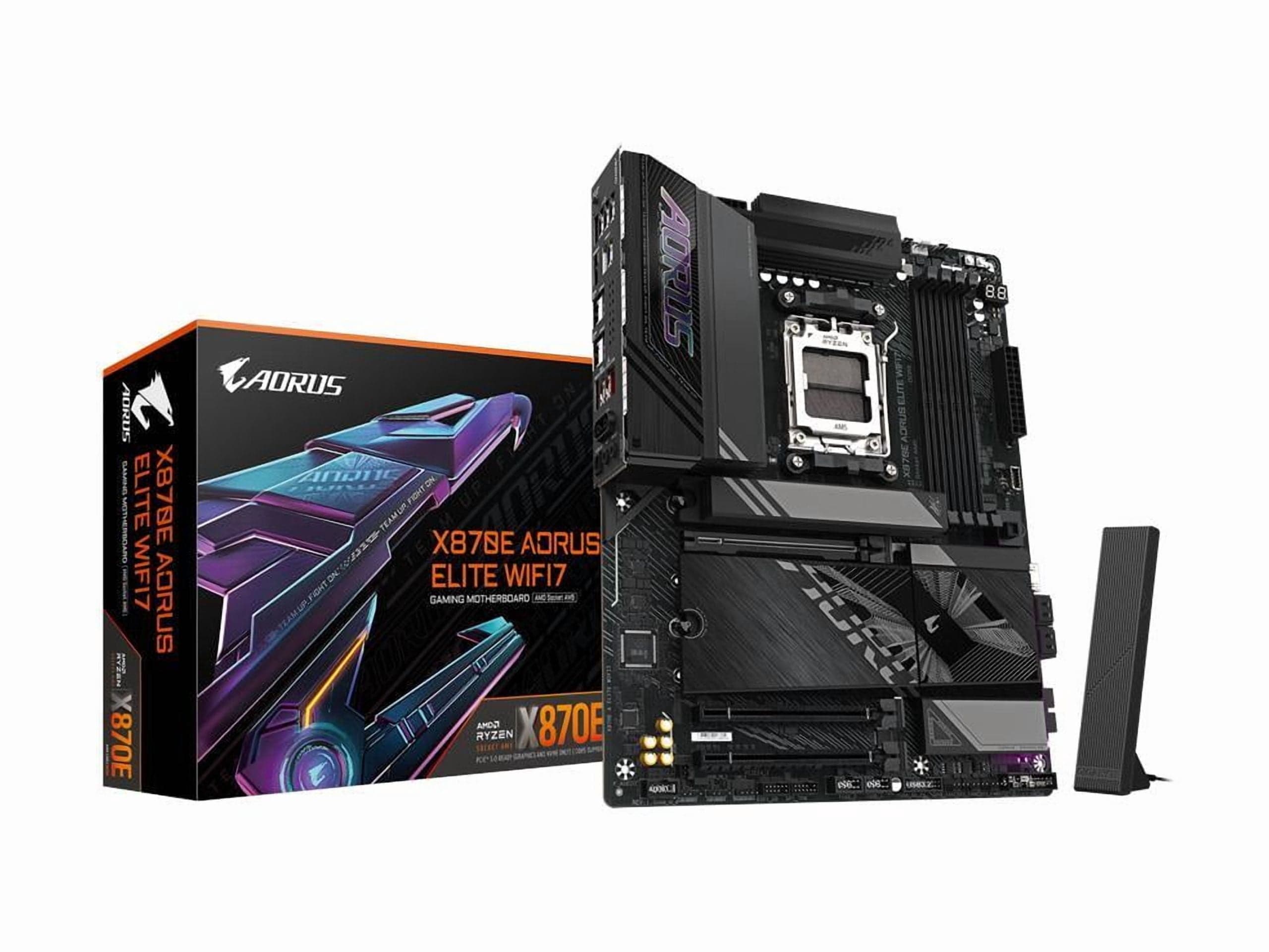 Aorus Ultra Durable X870E AORUS ELITE WIFI7 Gaming Desktop Motherboard - AMD X870E Chipset - Socket AM5 - ATX (x870eaoruselitewifi7)