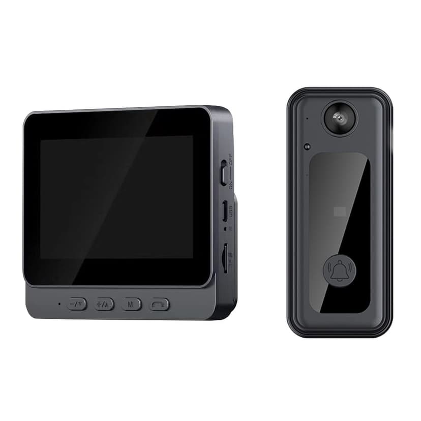 Bgsha 4.3\" Screen Wireless Video Doorbell Phone Security Camera Door Bell Intercom