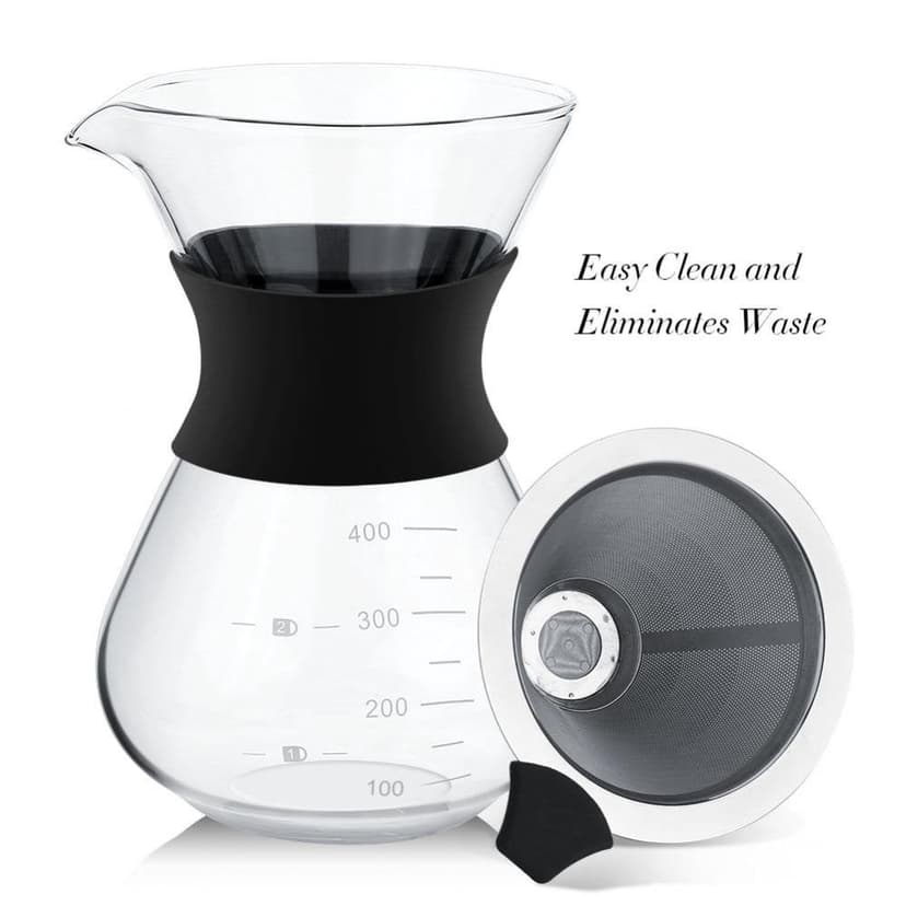 HLONK Otvivap Manual Stainless Steel 10-Cup Drip Coffee Maker