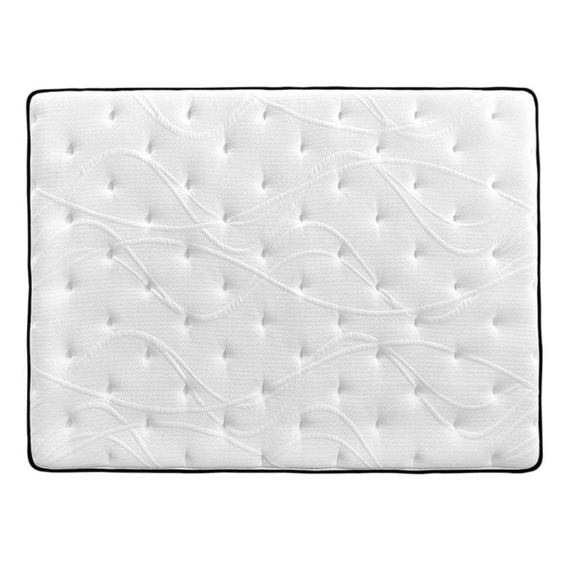 Pemberly Row Queen 14" Hybrid Latex & Pocket Spring Mattress in White