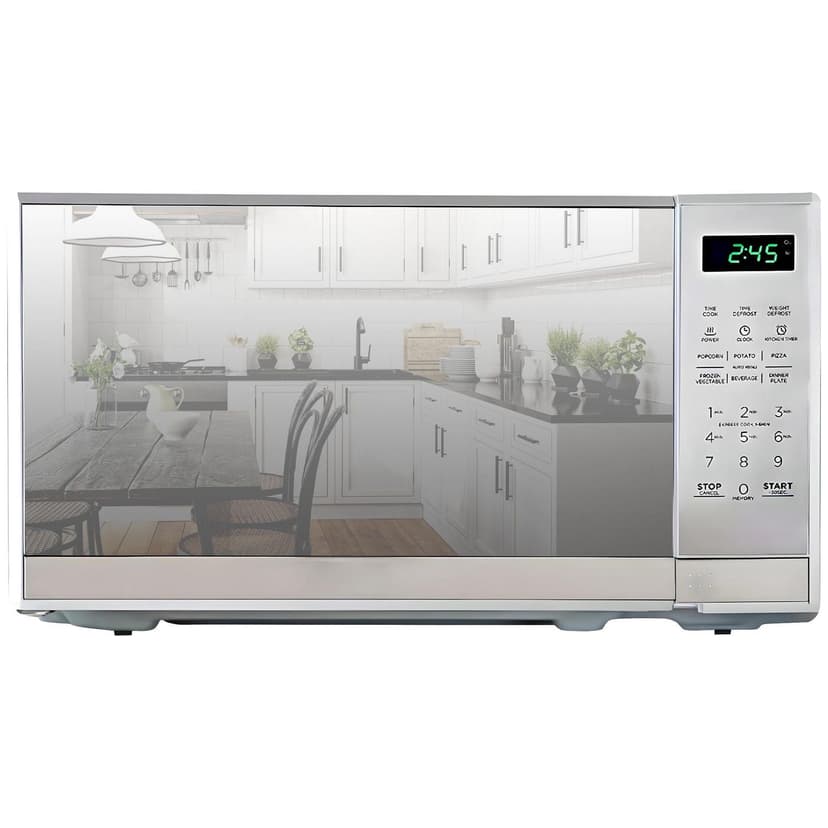 Total Chef 0.7 Cu.ft Countertop Microwave Stainless Steel with Digital LED Display, 700 Watts