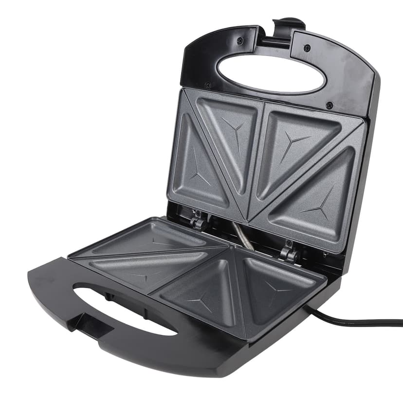 800W Electric Waffle Maker, Compact and Portable Breakfast Maker with Safety Touch Handle, Anti Stick Aluminum Heating Plate Design Breakfast Maker for Cooking Baking