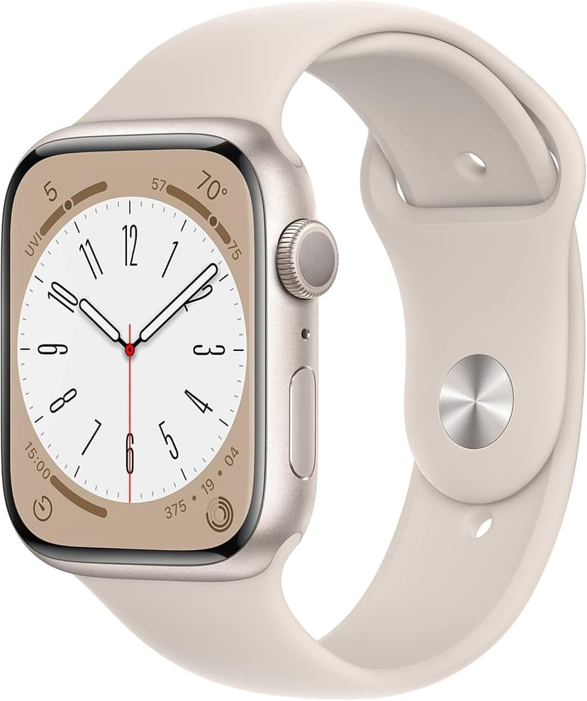 Refurbished Apple Watch Series 8 Aluminum 45mm A2774 (GPS + Cellular) Starlight (Grade A)