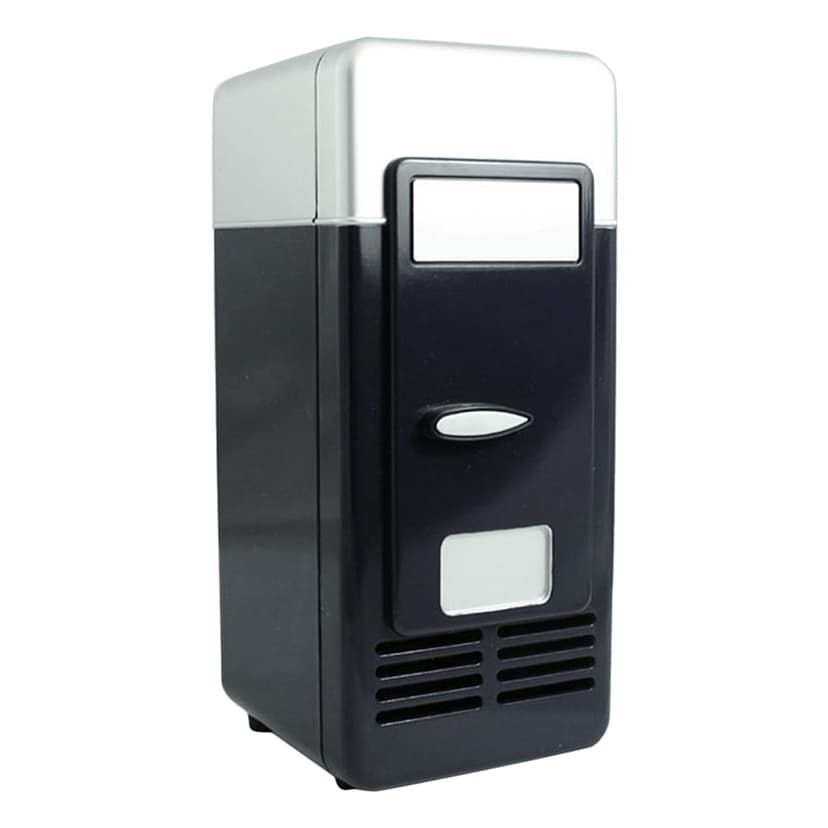 simhoa USB Powered Mini Fridge Drink Cooling Fridge and Warmer Gifts - Black