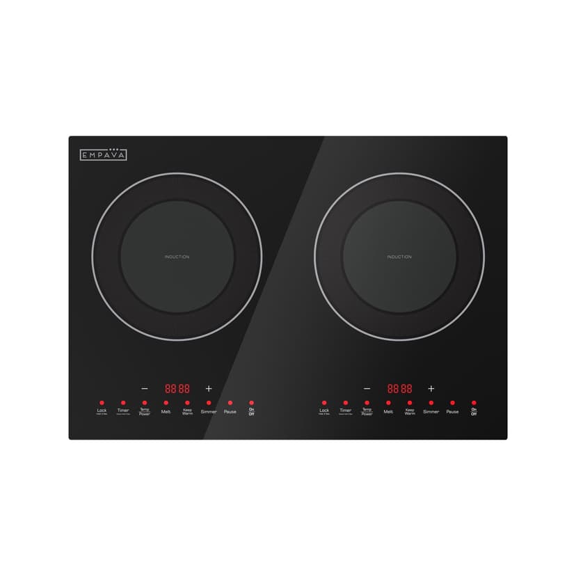 13-in Portable Dual Heating Elements 1800-W Built-in Induction Cooktop 120-V