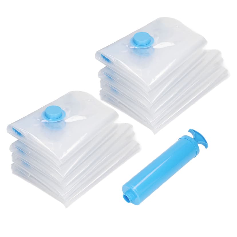 Dekaim Lot De 8 Sacs De Compression Sous Vide Sacs Scellés Sous Vide Pour Sacs De Rangement De Vêtements Sacs De Vêtements Réutilisables Sous Vide De Voyage