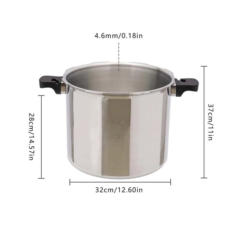 23 Quart Pressure Canner And Cooker With Pressure Gau 10PSI Explosion Proof Safety Valve Extra-Lar Size